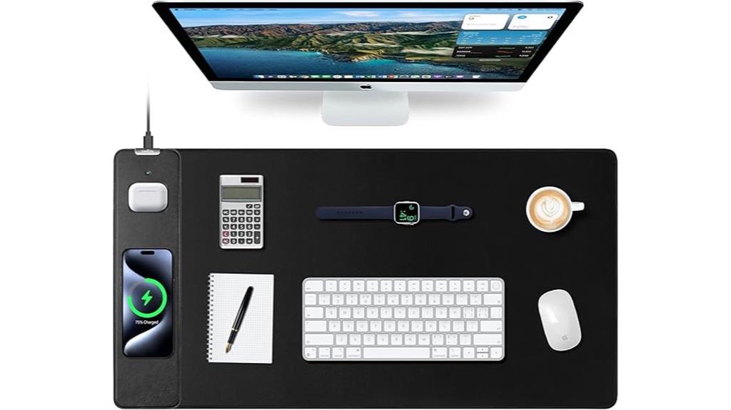 wireless charging mouse pad