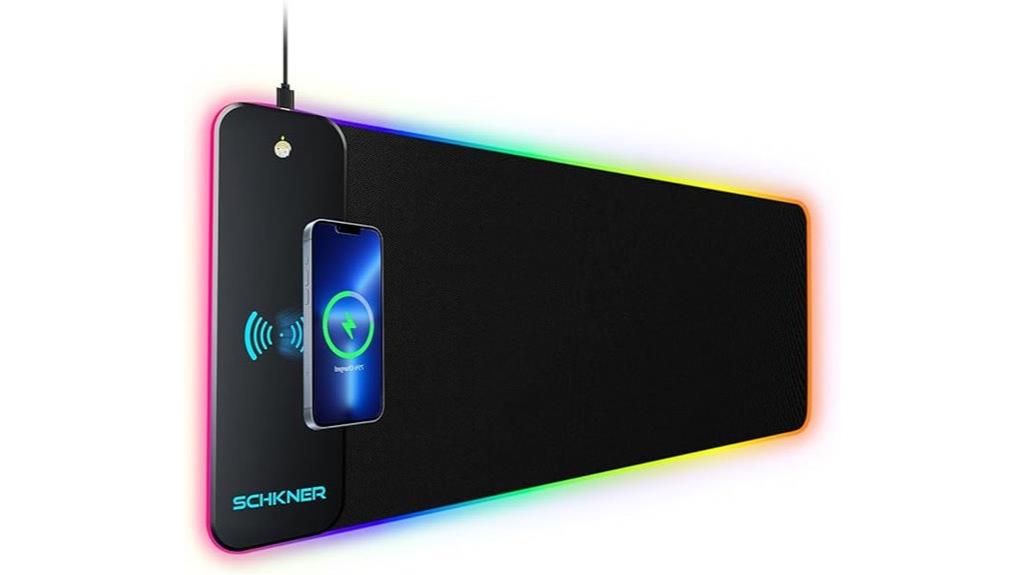 wireless charging rgb mouse pad
