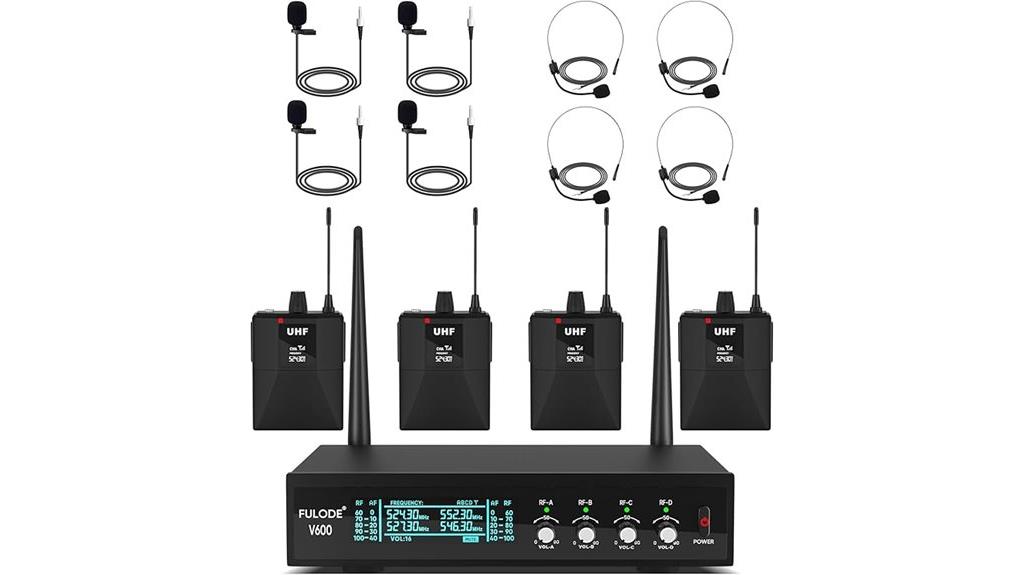 wireless lapel microphone system