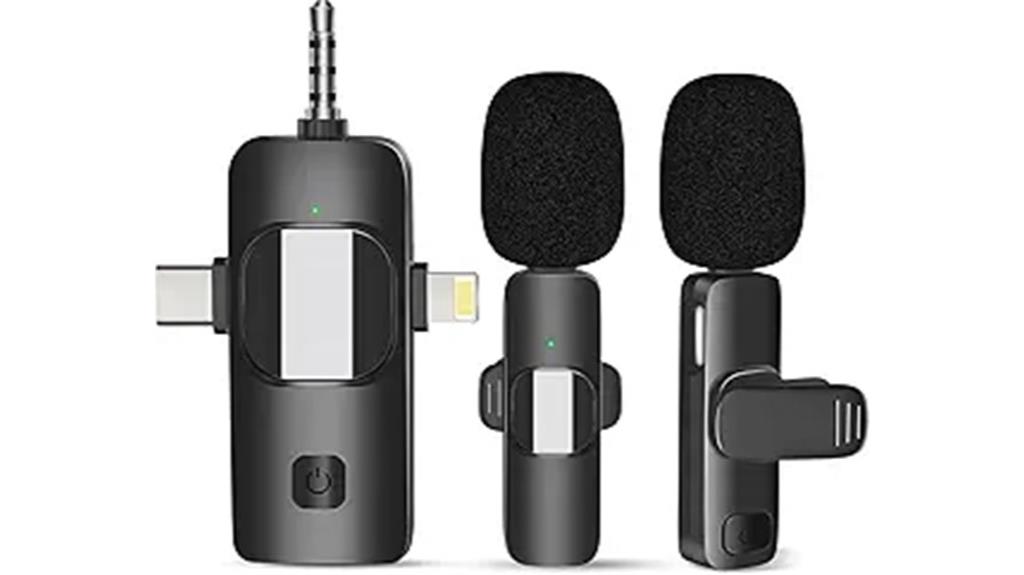 wireless lavalier microphone duo