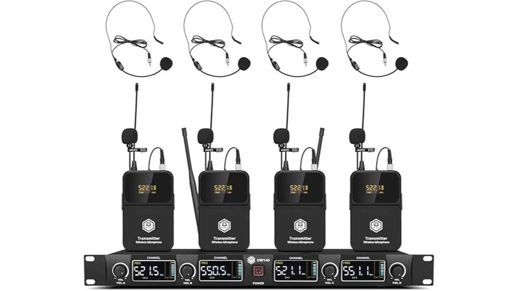 wireless uhf microphone system