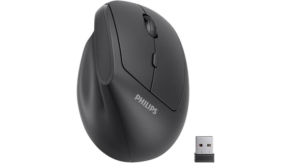 wireless vertical mouse adjustable
