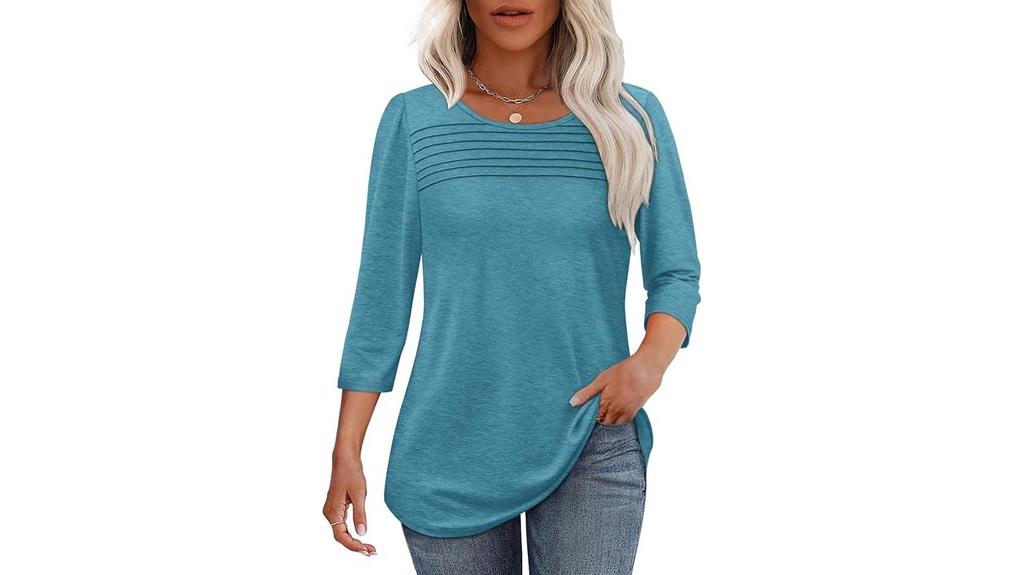 women s 3 4 sleeve blouses