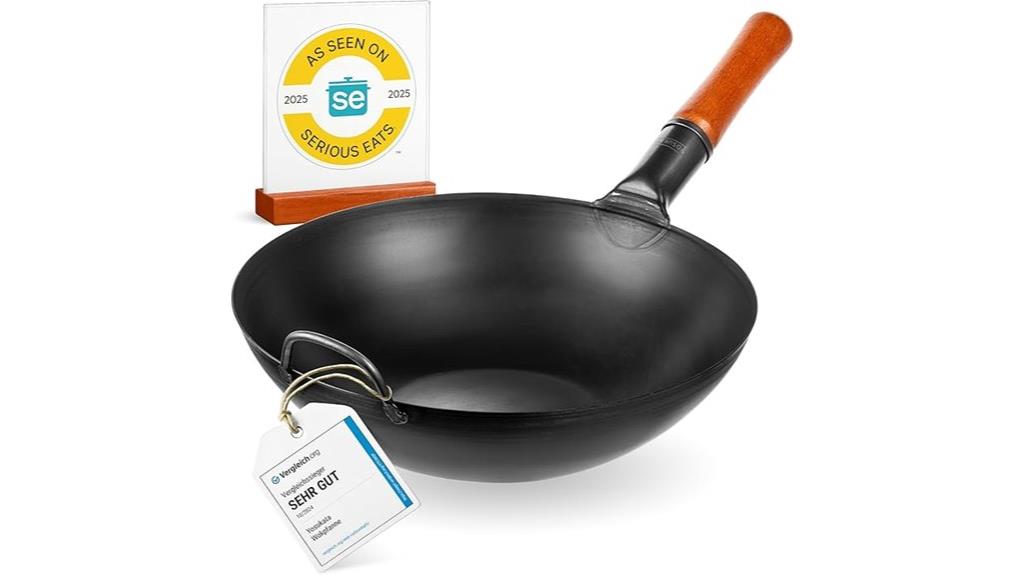 yosukata 13 5 carbon steel wok