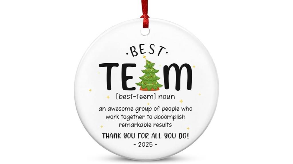 christmas ornament team gift