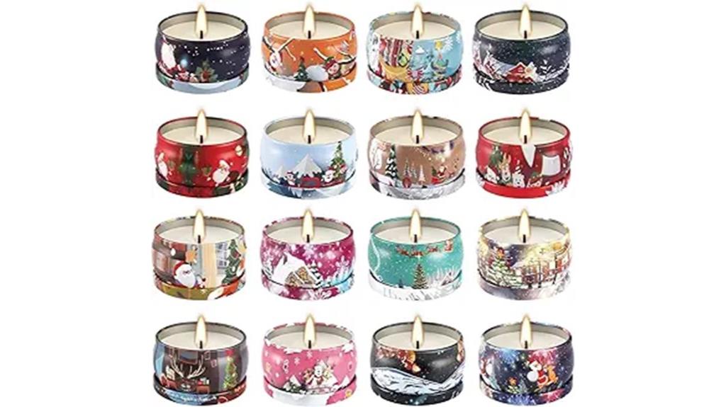christmas scented candles set