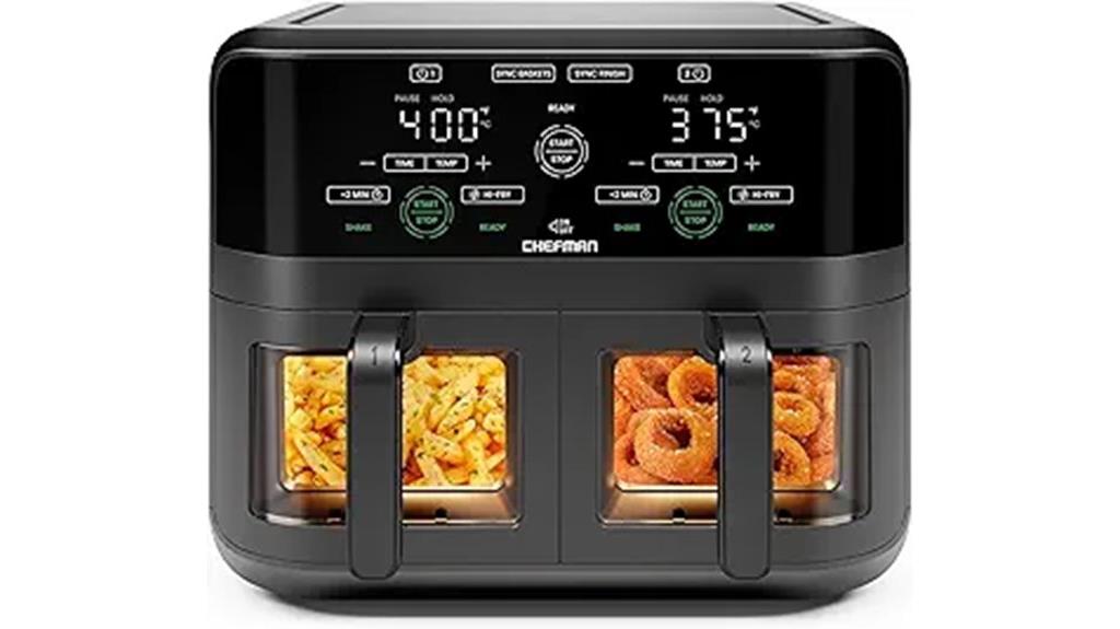 dual basket digital air fryer