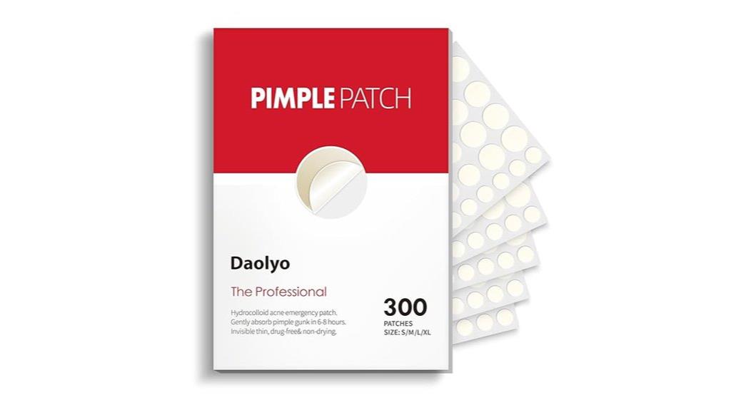 multiple size acne patches
