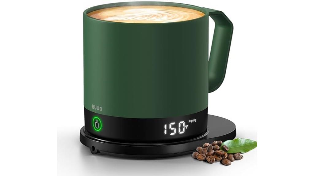 smart heated mug display