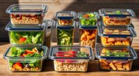 top glass food storage