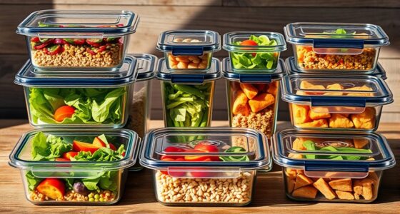 top glass food storage