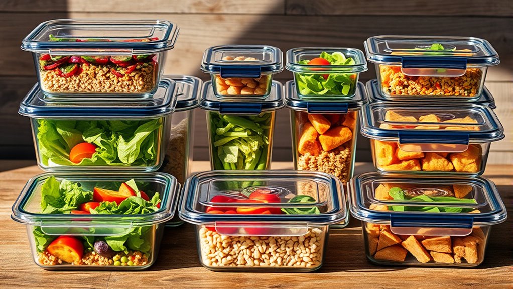 top glass food storage