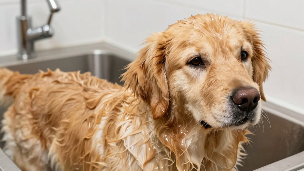 adjust dog bathing schedule