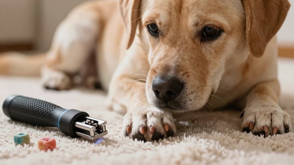 calm dog nail trimming