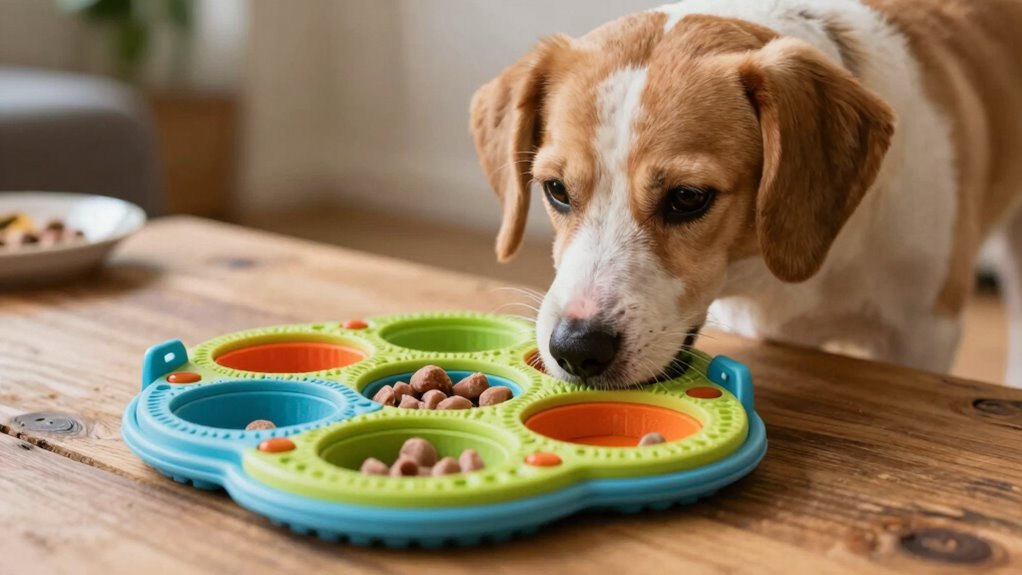 calm mealtime with food puzzles