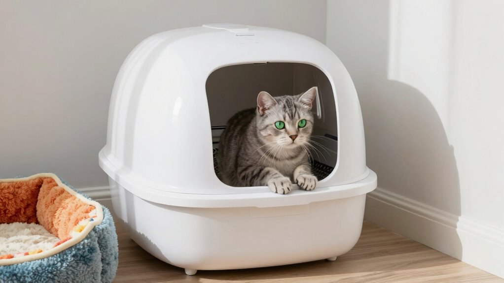 cat acceptance of self cleaning litter