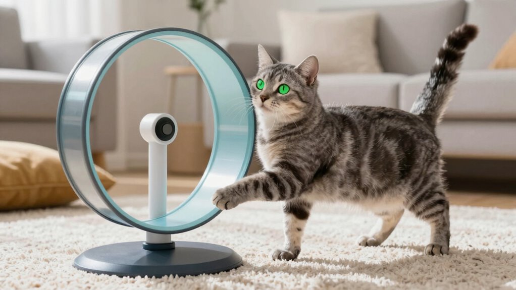 cat confidently begins independent use