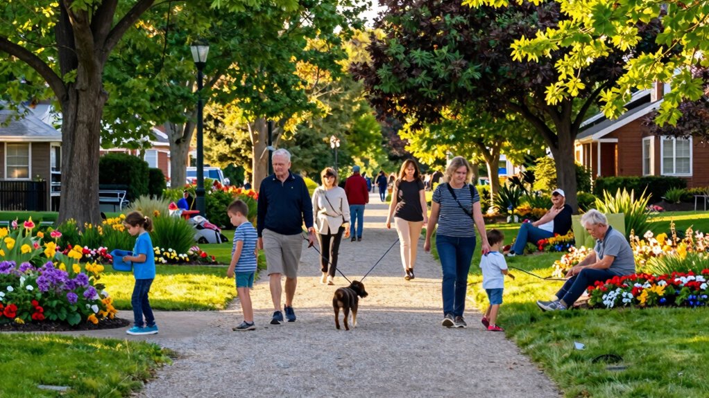 community walks enhance sensory bonding