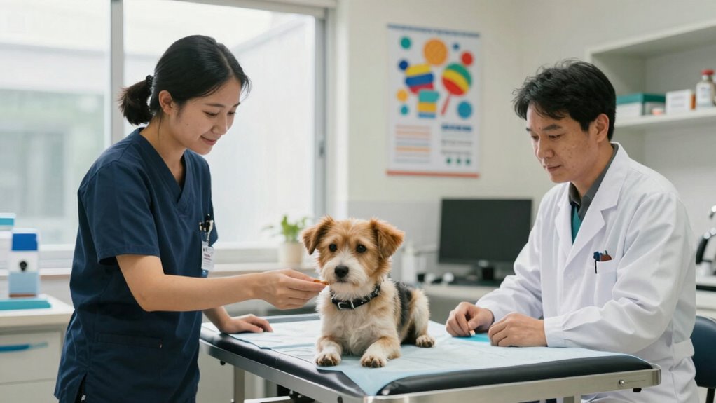 consistent calm vet routines