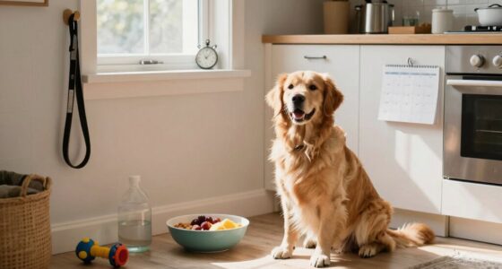 consistent daily dog routine