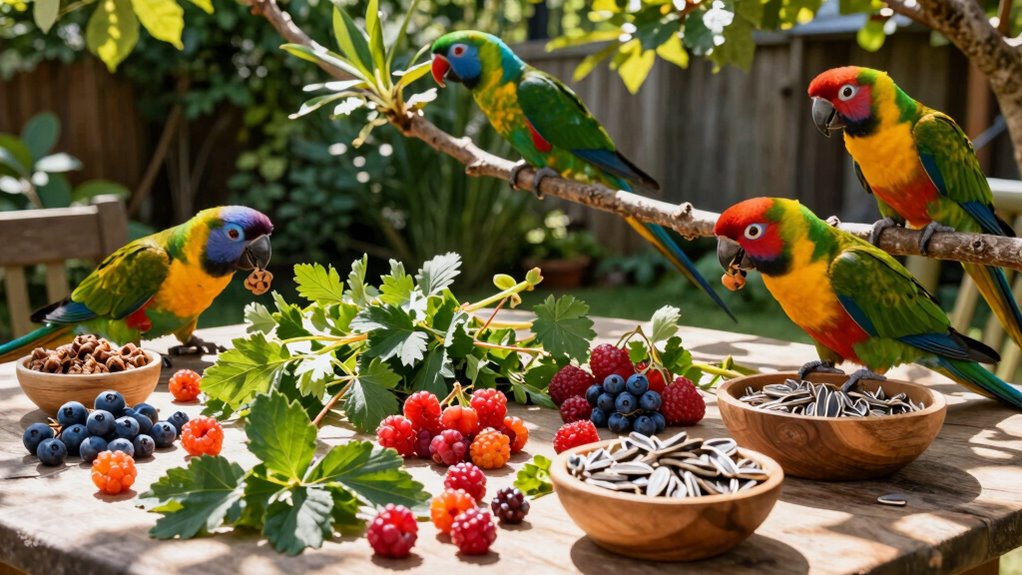 diy parrot foraging activities