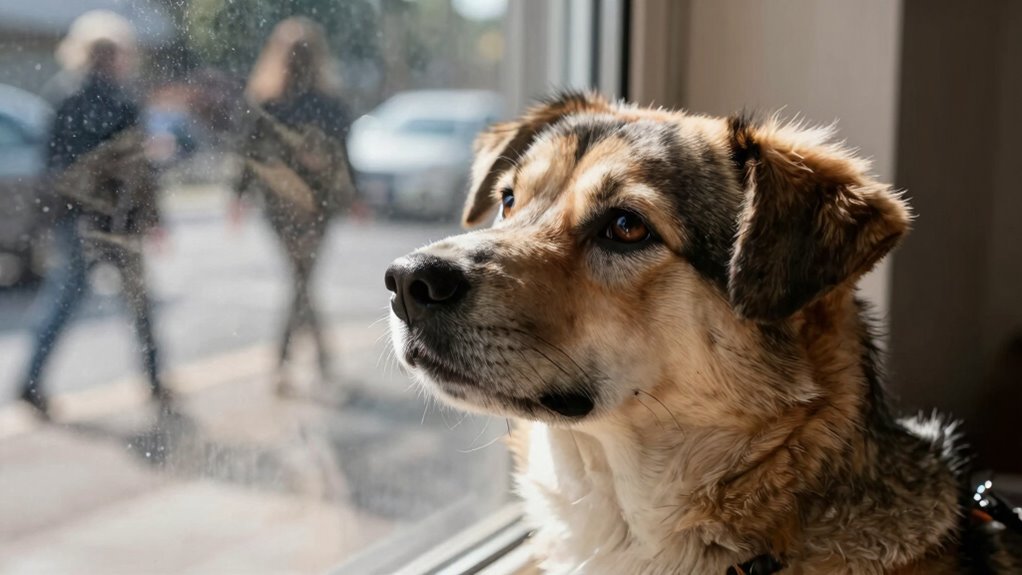 dog barking triggers outdoors
