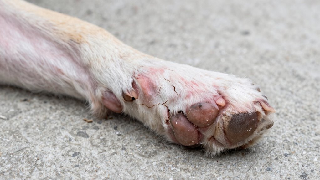 dog paw injury signs