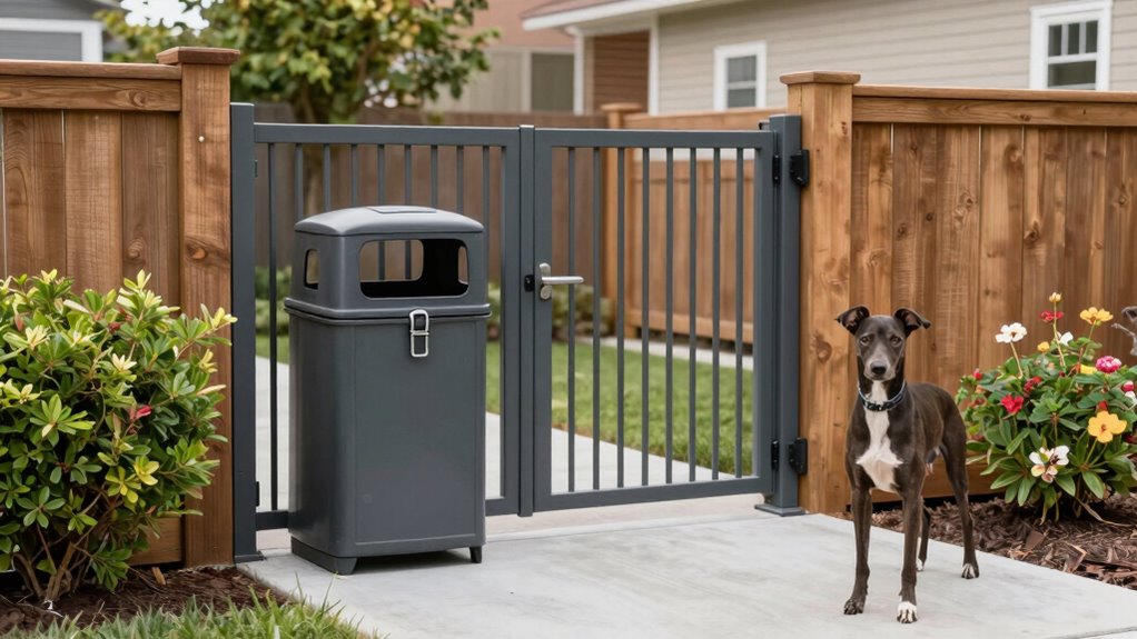 dog proof trash area design