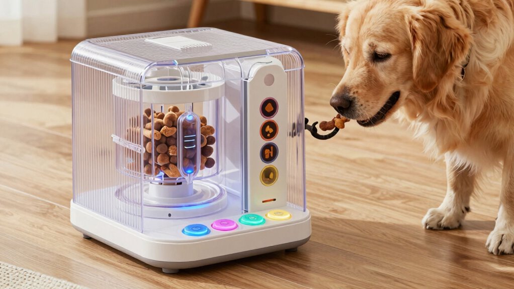 dog treat dispenser features