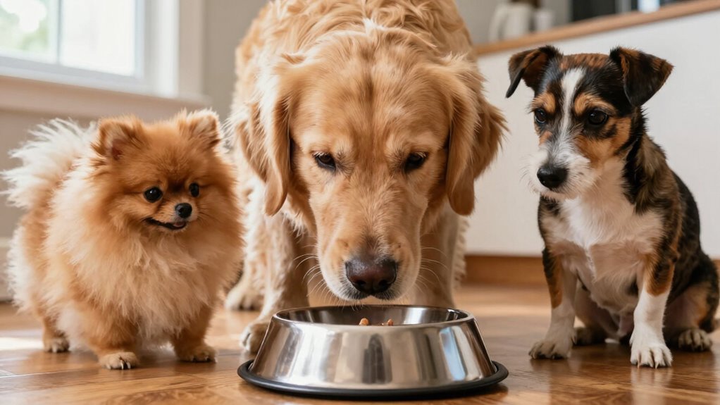 dogs protect food resources