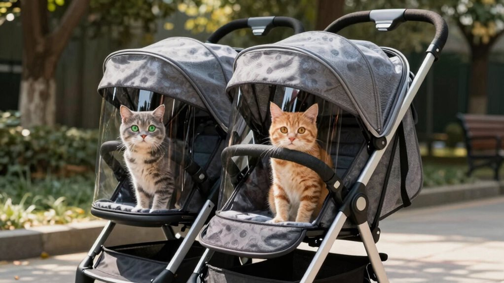 dual cat stroller considerations