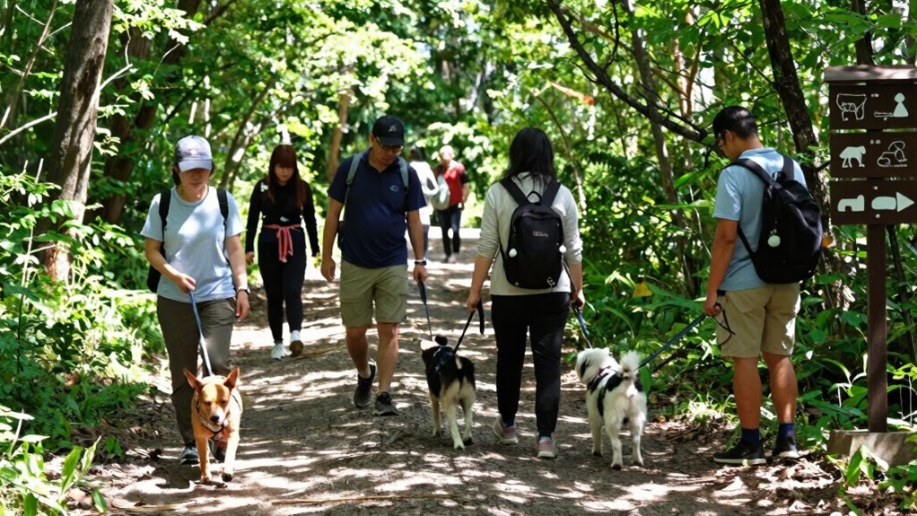 effective dog hiker communication