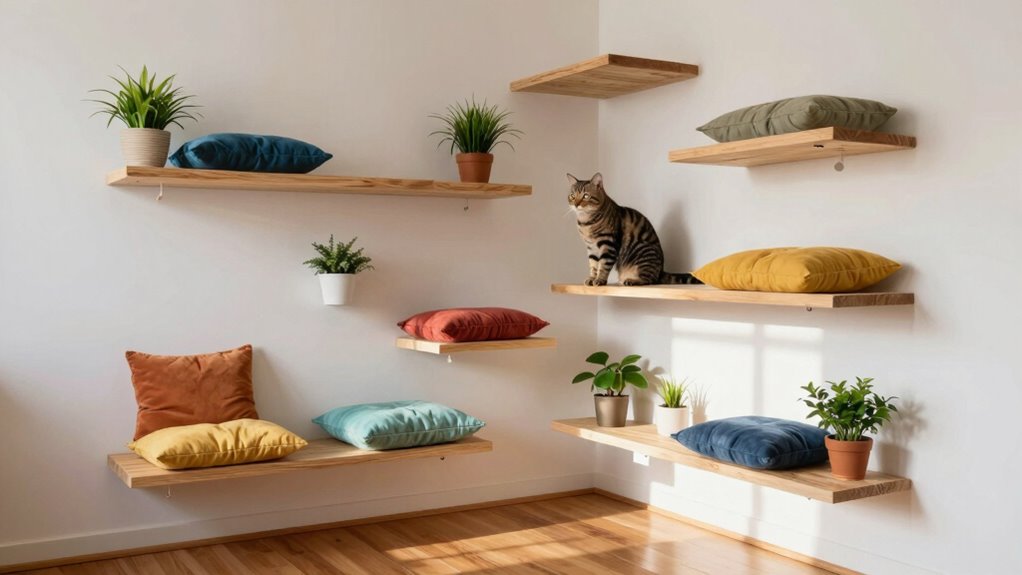 elevated cat play area