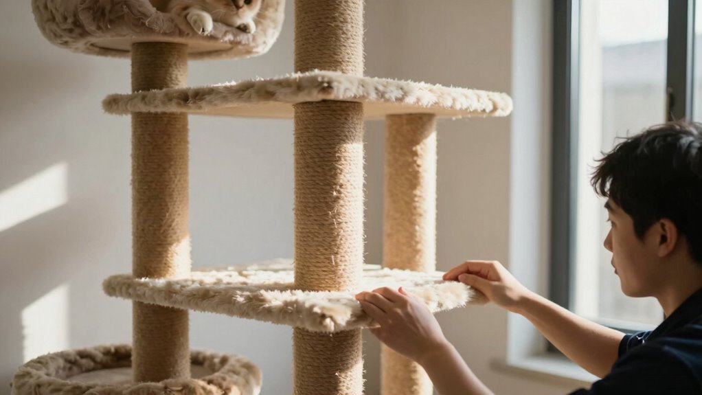 ensure cat tree stability