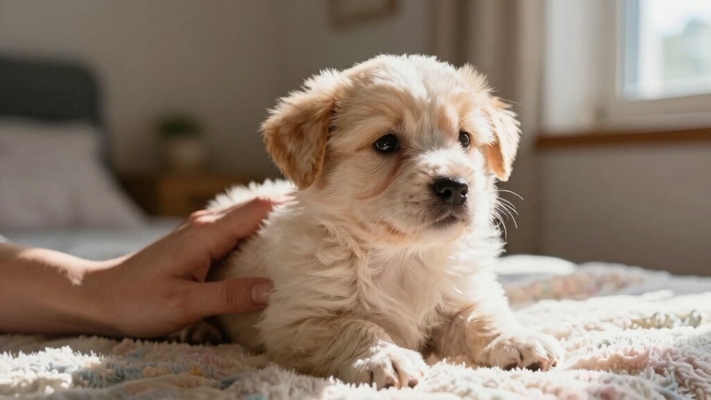 gentle handling fosters puppy trust