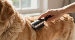 gentle thick coat brushing