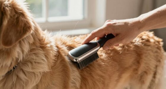 gentle thick coat brushing