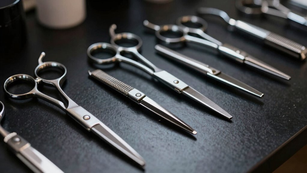 grooming scissors blade varieties