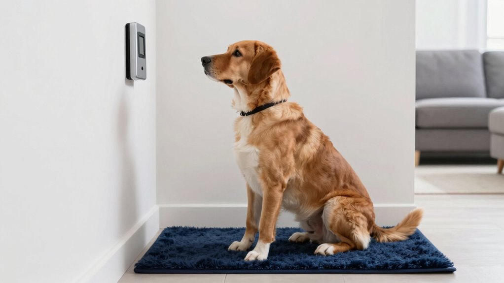 guide dog to stay calm