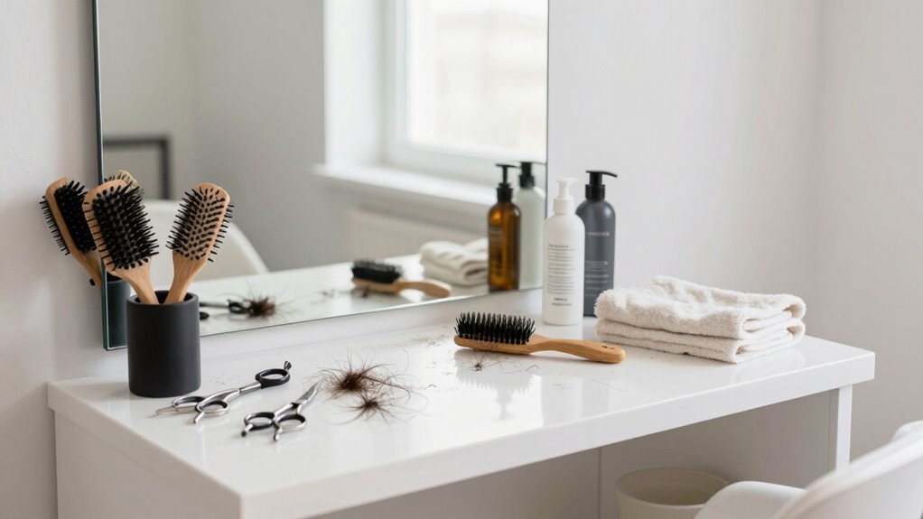 hair management during grooming