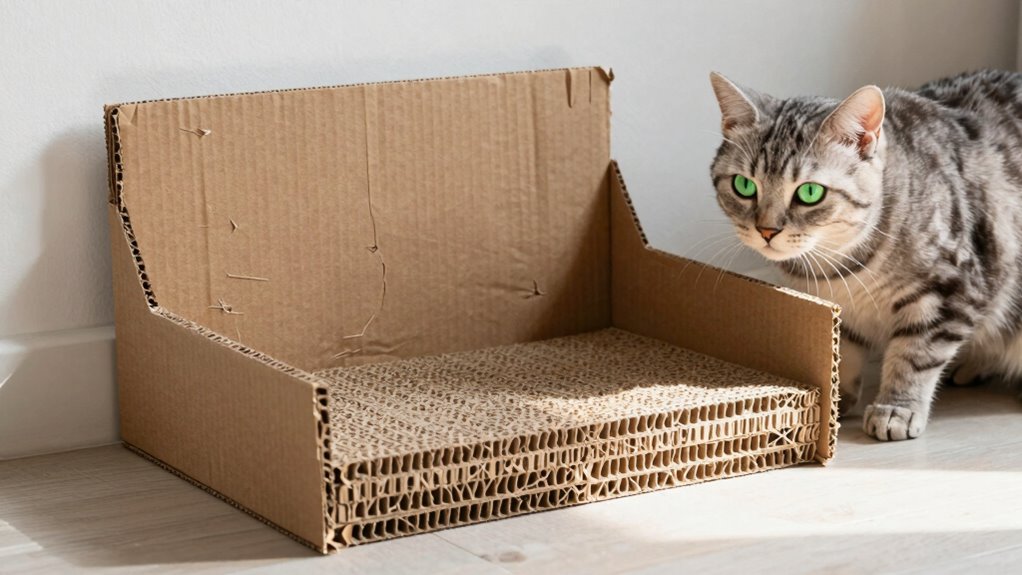 homemade cardboard scratchpad