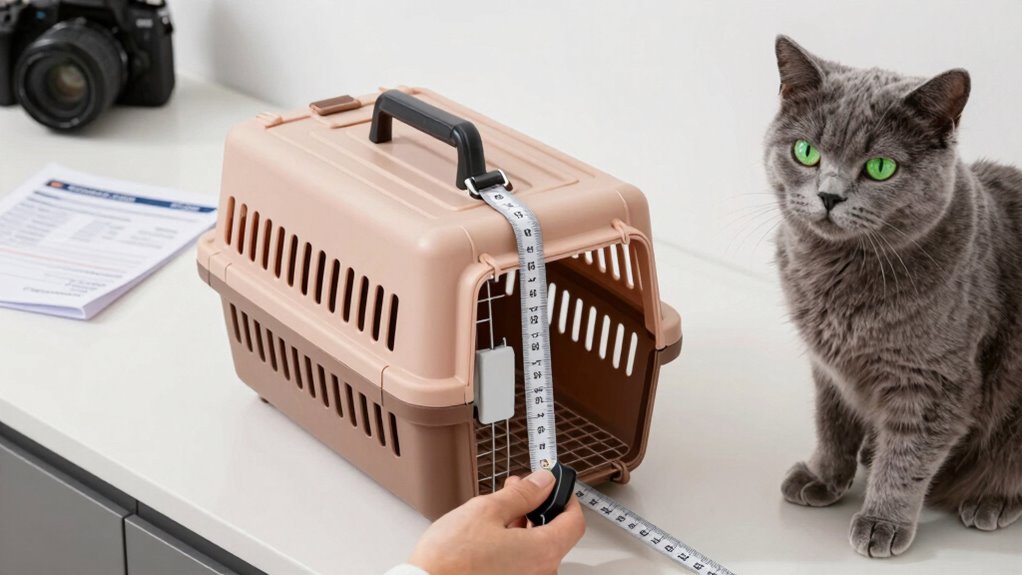 measure pet and carrier