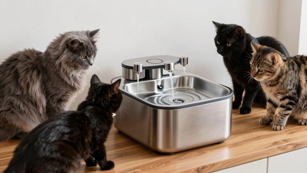 multiple cat fountain considerations
