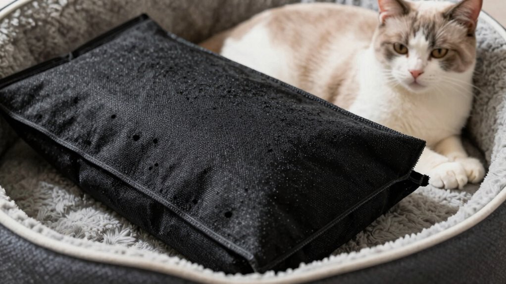 odor molecules trapped safely