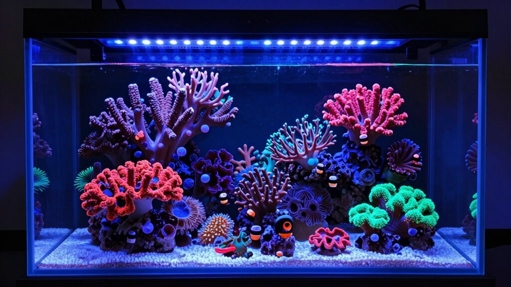 optimal coral reef lighting