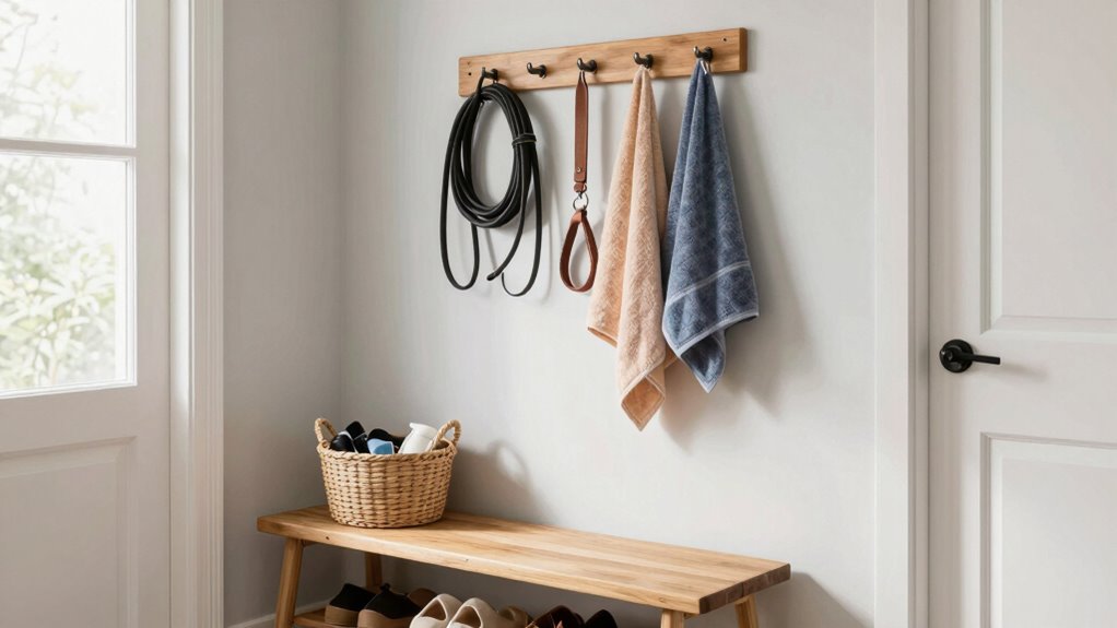 organize entryway clutter efficiently