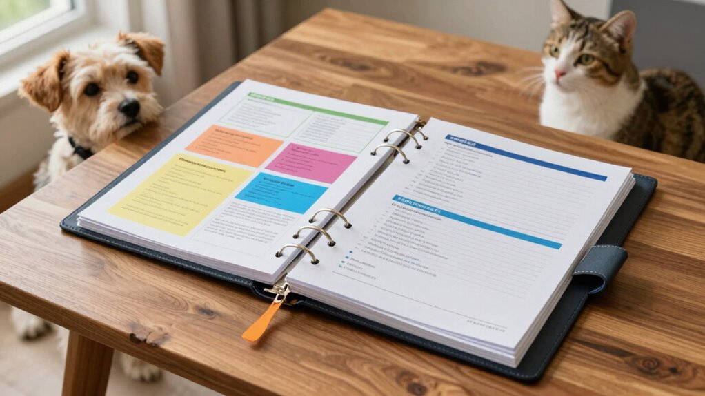 organize pet emergency documents