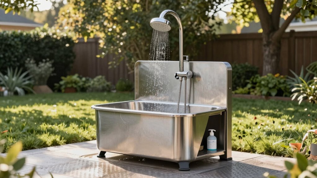 outdoor dog bath station considerations