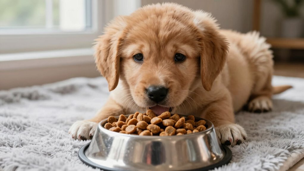 overfeeding large puppies