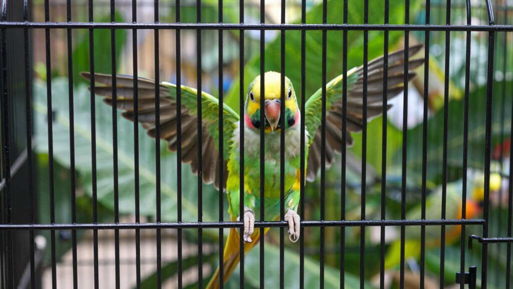 parrot cage bar spacing